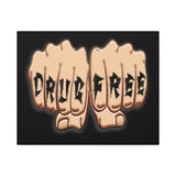 Drug Free Fist Polyester Canvas