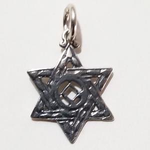 tsg569-10- Silver NA Jewish Star of David - CLEARANCE - nawears