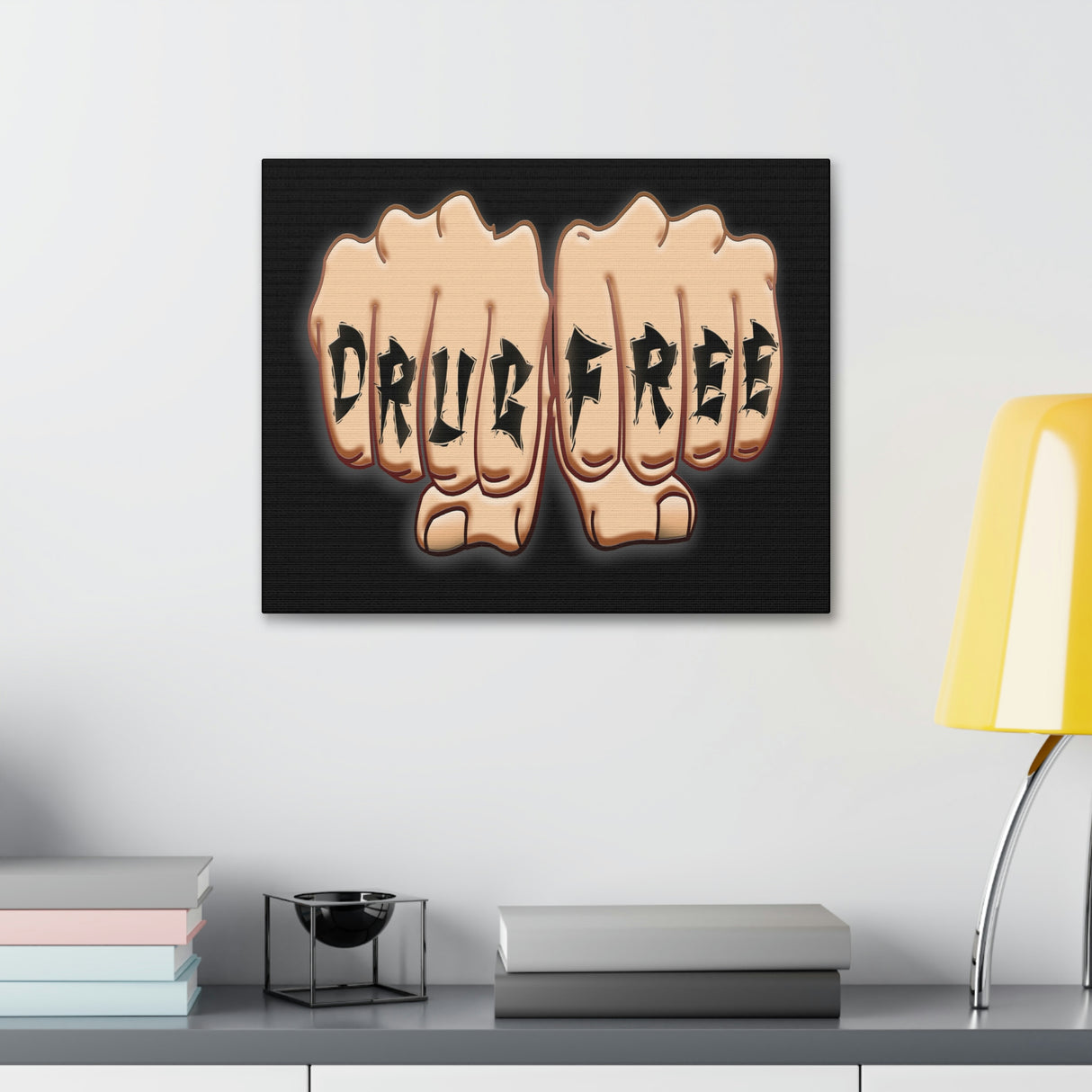 Drug Free Fist Polyester Canvas