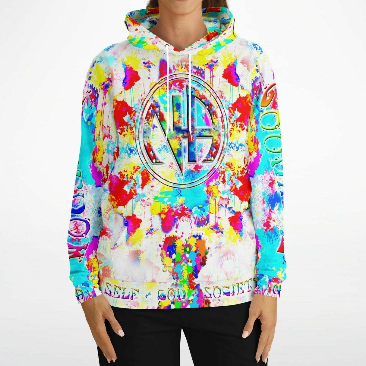 Splattered Symbol AOP Hoodie