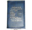 AA BIG BOOK Cover w/ Serenity Prayer & Medallion Holder