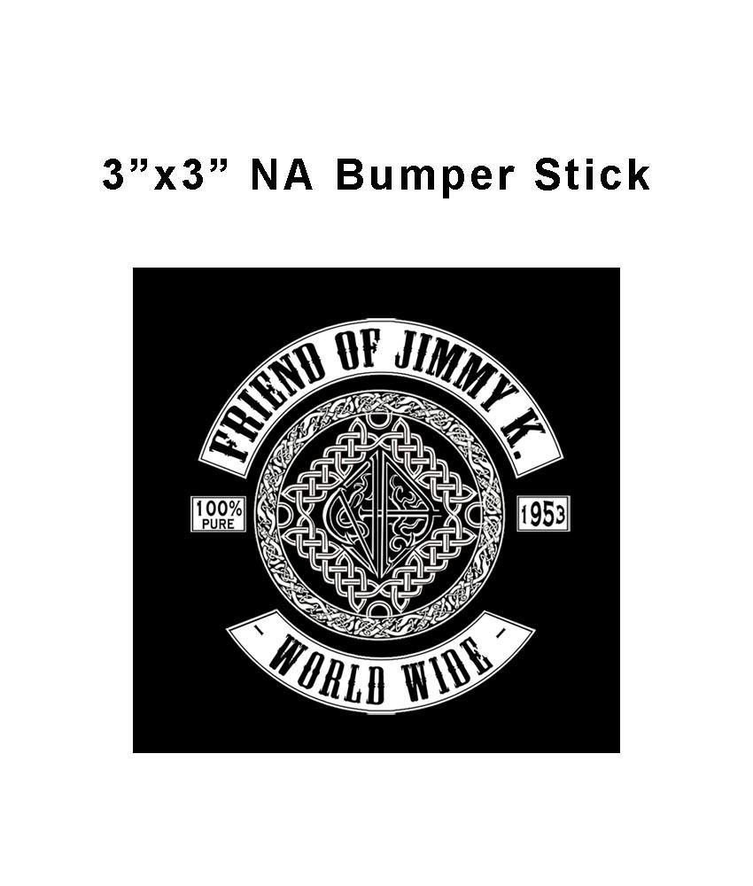 bs- Friennd Of Jimmy K - Sticker 3"x3" - nawears