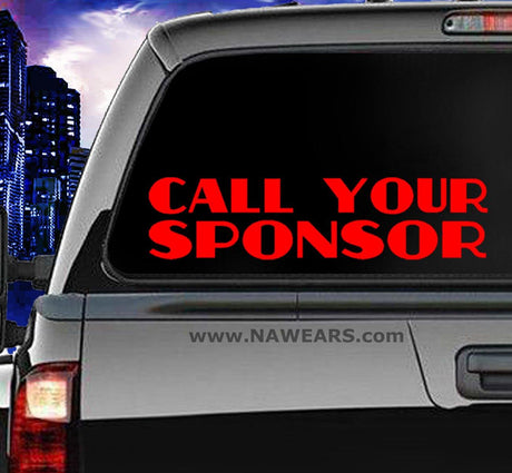 Win Decal - Call Your Sponsor - nawears