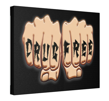 DRUG FREE FIST POLYESTER CANVAS