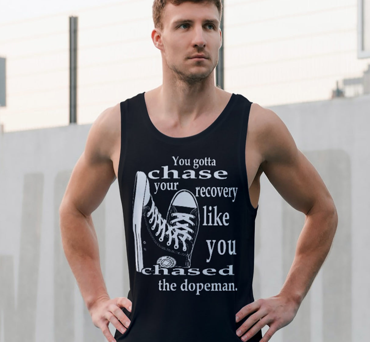 utt- Chase Your Recovery Unisex Tank Tops