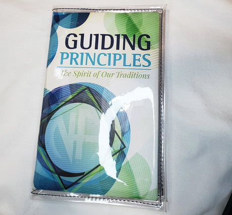 Hard Cover NA Guiding Principles - The Spirit Of Our Traditions - Clear Cover 