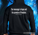 Hoodie - Our Message Is - Black