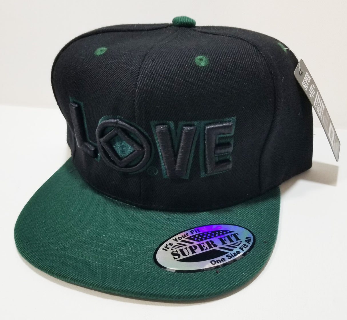 NA Love Symbol Black  Embroidered  Cap