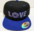 hg-bc-14 - Black & Blue NA Love Logo Cap - nawears