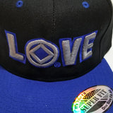 hg-bc-14 - Black & Blue NA Love Logo Cap - nawears