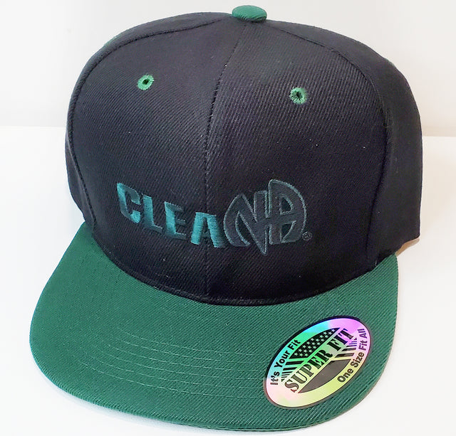 NA CleaNA Black & Green Embroidered  Ball Cap