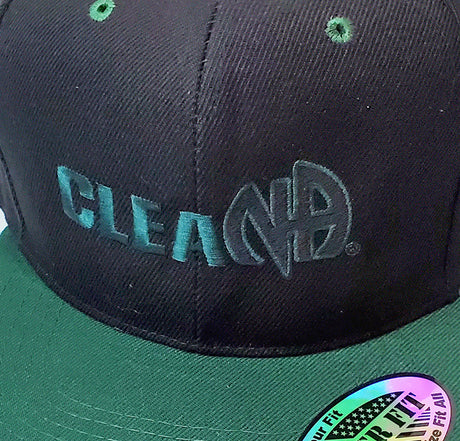 hg-bc-20 - CleaNA Black & Green Ball Cap