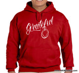 GRATEFUL  Red Pull Over Hoodie 