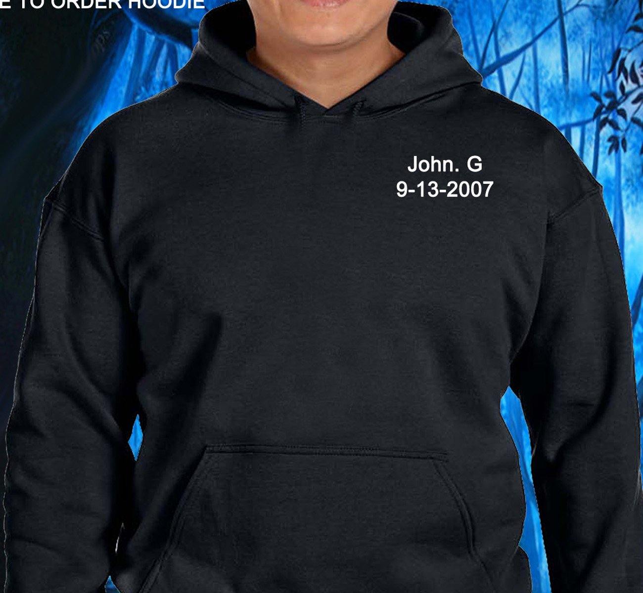 NAWEARS Narcotics Anonymous Hoodie Customized Clean Date Hoodies