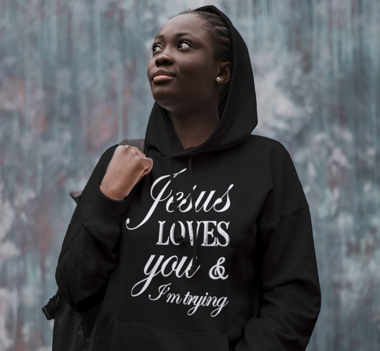 Black 2025 jesus hoodie