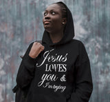 Hoodie - Jesus Loves You - Black