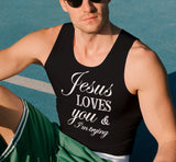 utt- Jesus Loves You Unisex Tank Tops