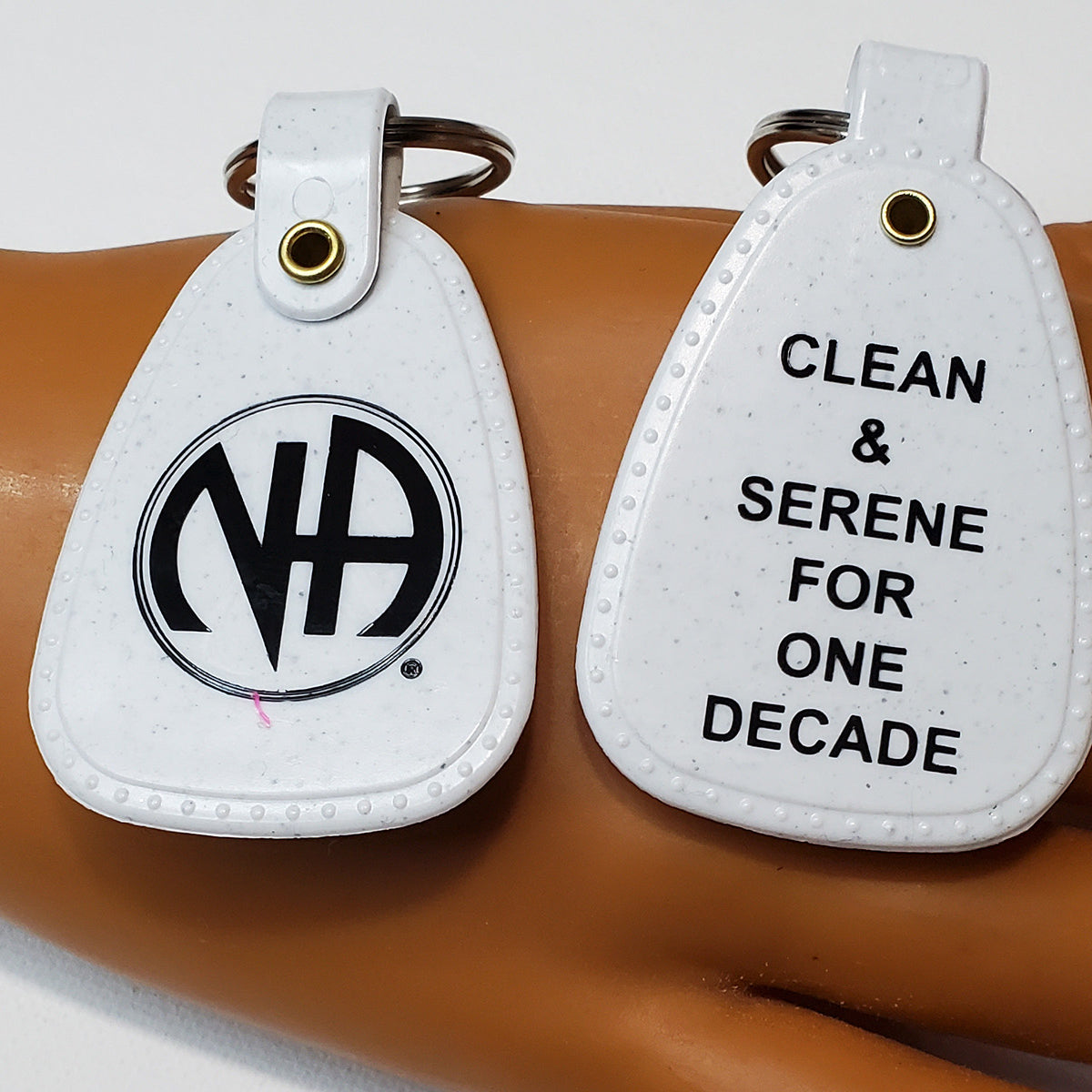 Na Keychains NAWEARS, Narcotics Anonymous Gifts, Granite Decade Clean Key Tag – nawears
