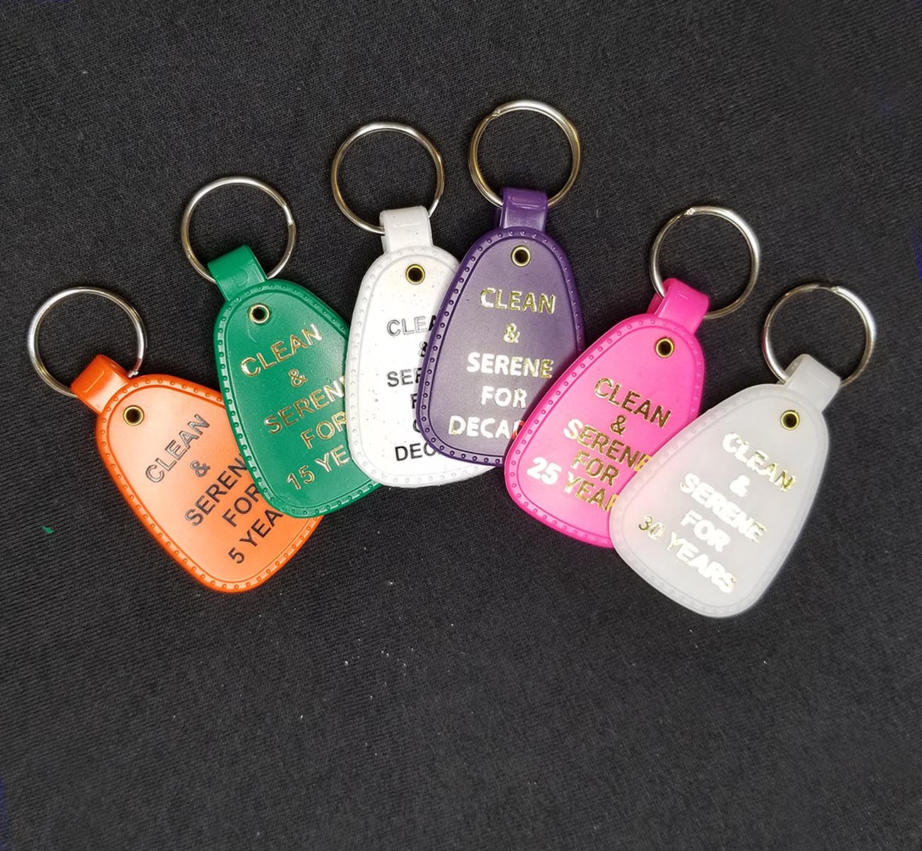 Custom key on sale tags no minimum