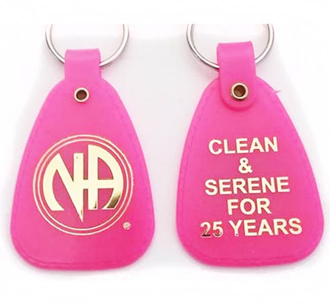 PKT 25 YEARS PINK Key Tag