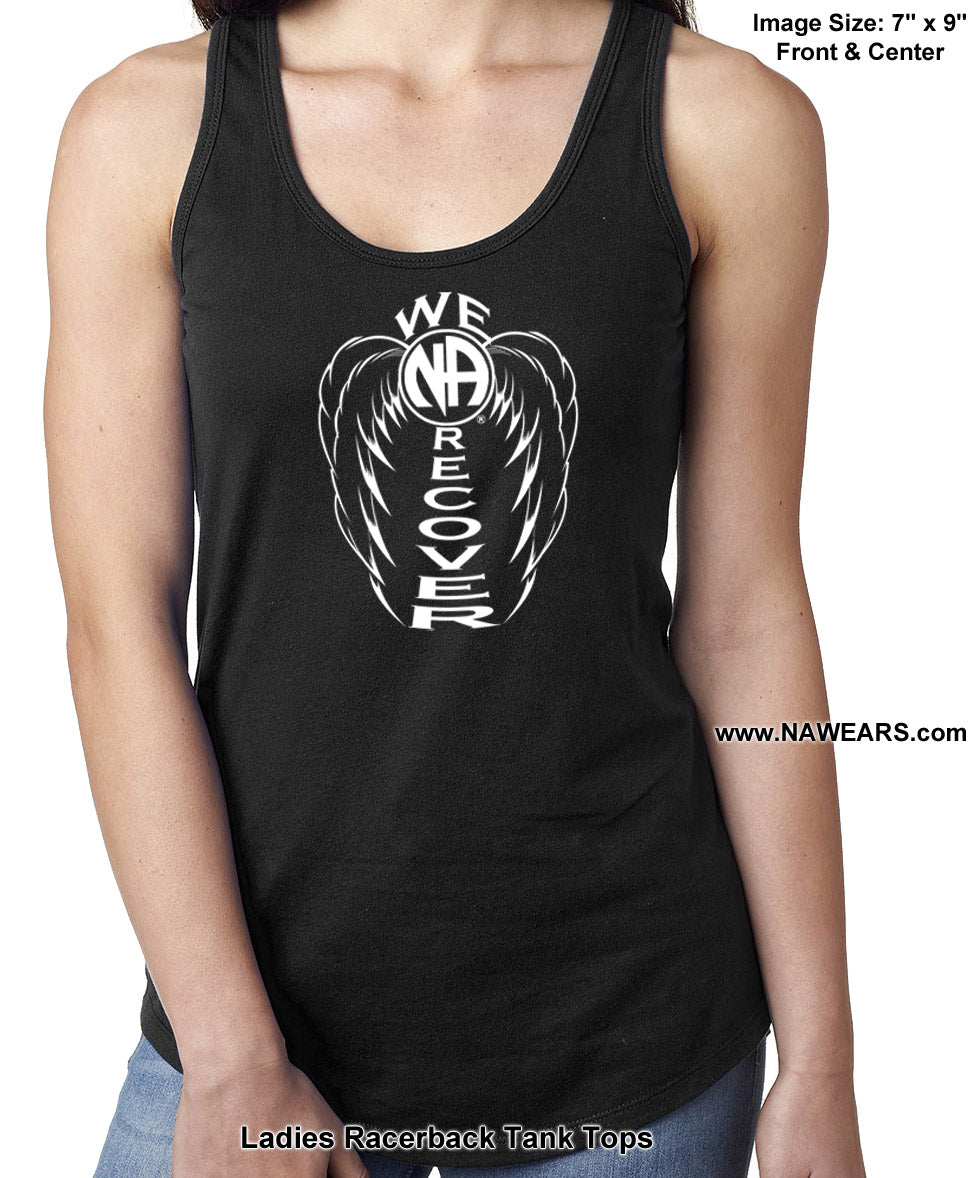 ltt- We Recover Wings Ladies Tank Tops