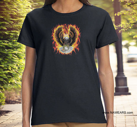 ldTs- Flaming Eagle Ladies T's