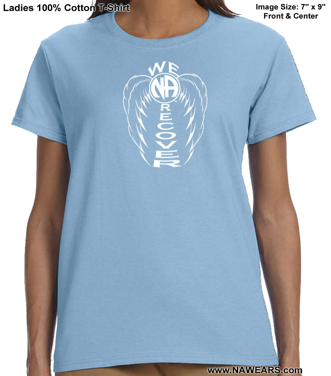 ldTs- We Recover Wings Ladies T's