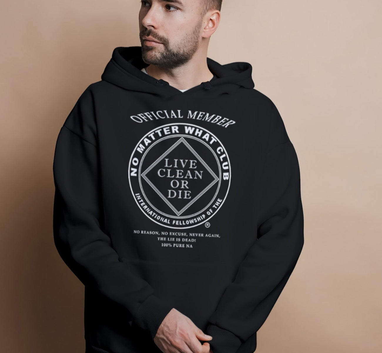 NAWEARS, Narcotics Anonymous Hoodie, NA NO MATTER WHAT Hoodie