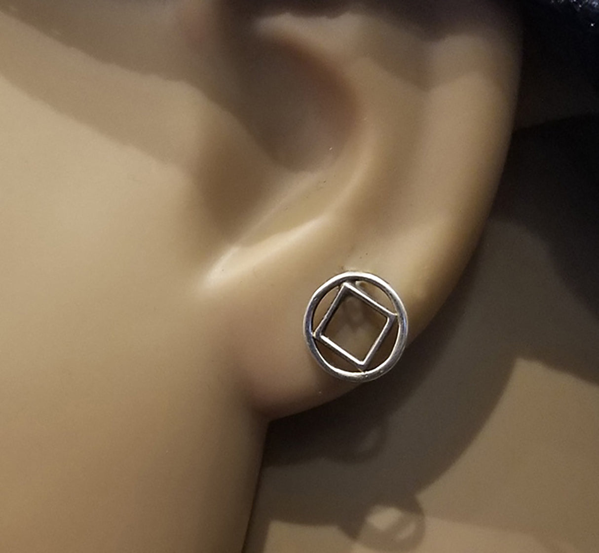 Sterling NA Service Symbol Earrings
