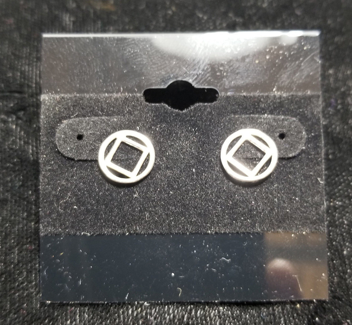 Sterling NA Service Symbol Earrings