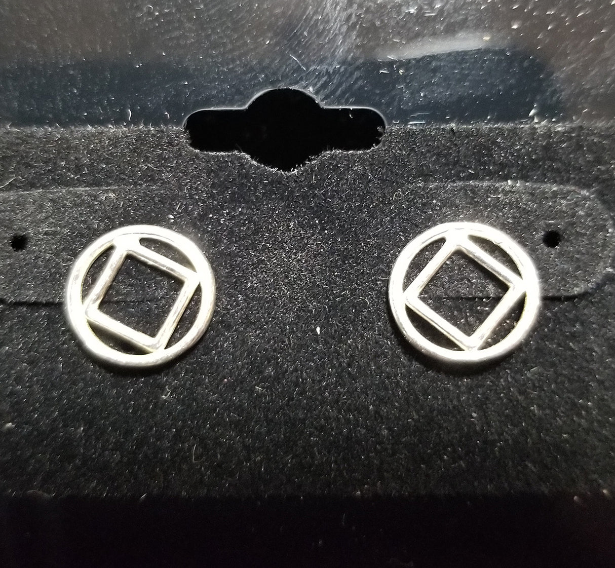 Sterling NA Service Symbol Earrings