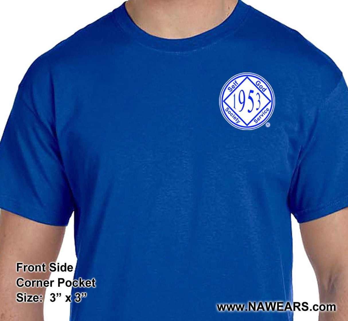 NA Service Symbol White & Blue Tee - nawears