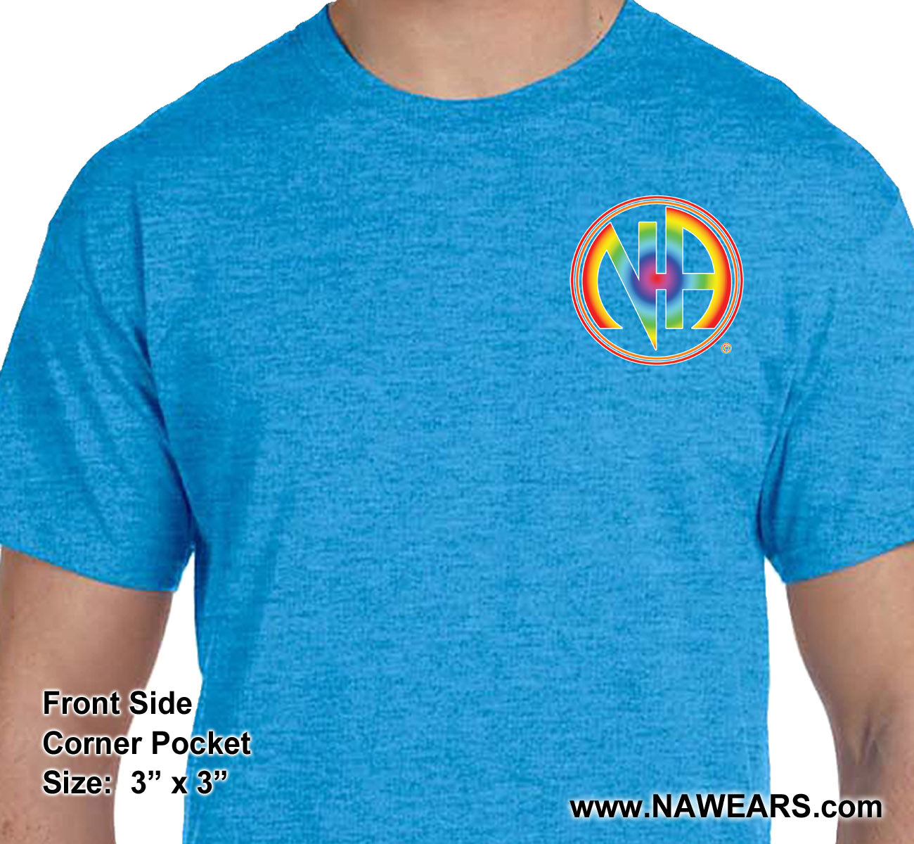 NA Shirts, Narcotics Anonymous Shirt, NA RAINBOW SYMBOL Tee – nawears