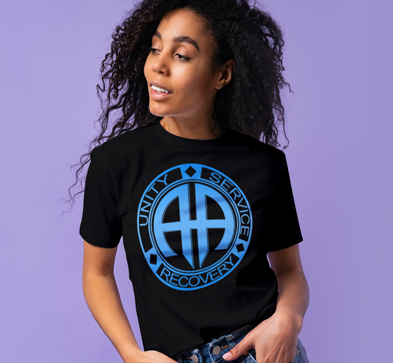 AA Shirt, Alcoholics Anonymous Tee, AA UNITY SERVICE RECOVERY T-shirt ...