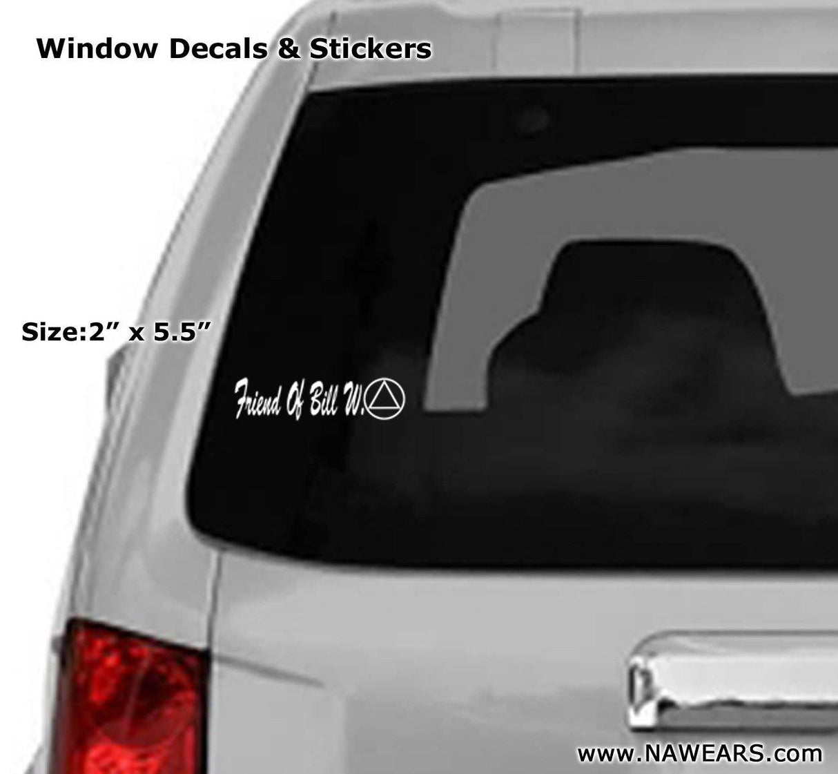 Win Decal - AA Friend Of Bill W - nawears