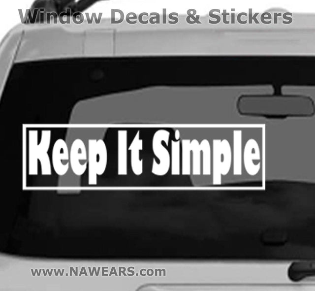 Win Decal - AA Keep It Simple - nawears