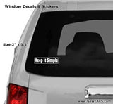 Win Decal - AA Keep It Simple - nawears