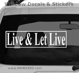 Win Decal - AA Live & Let Live - nawears