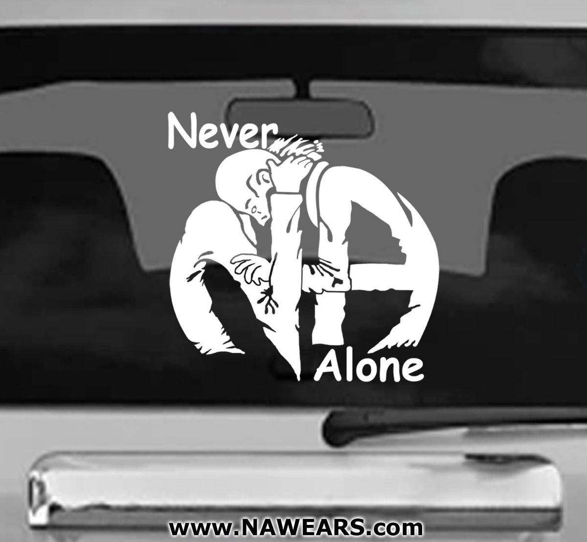 Hug Sticker Alone Win Decal- Hug Life Never Alone – nawears