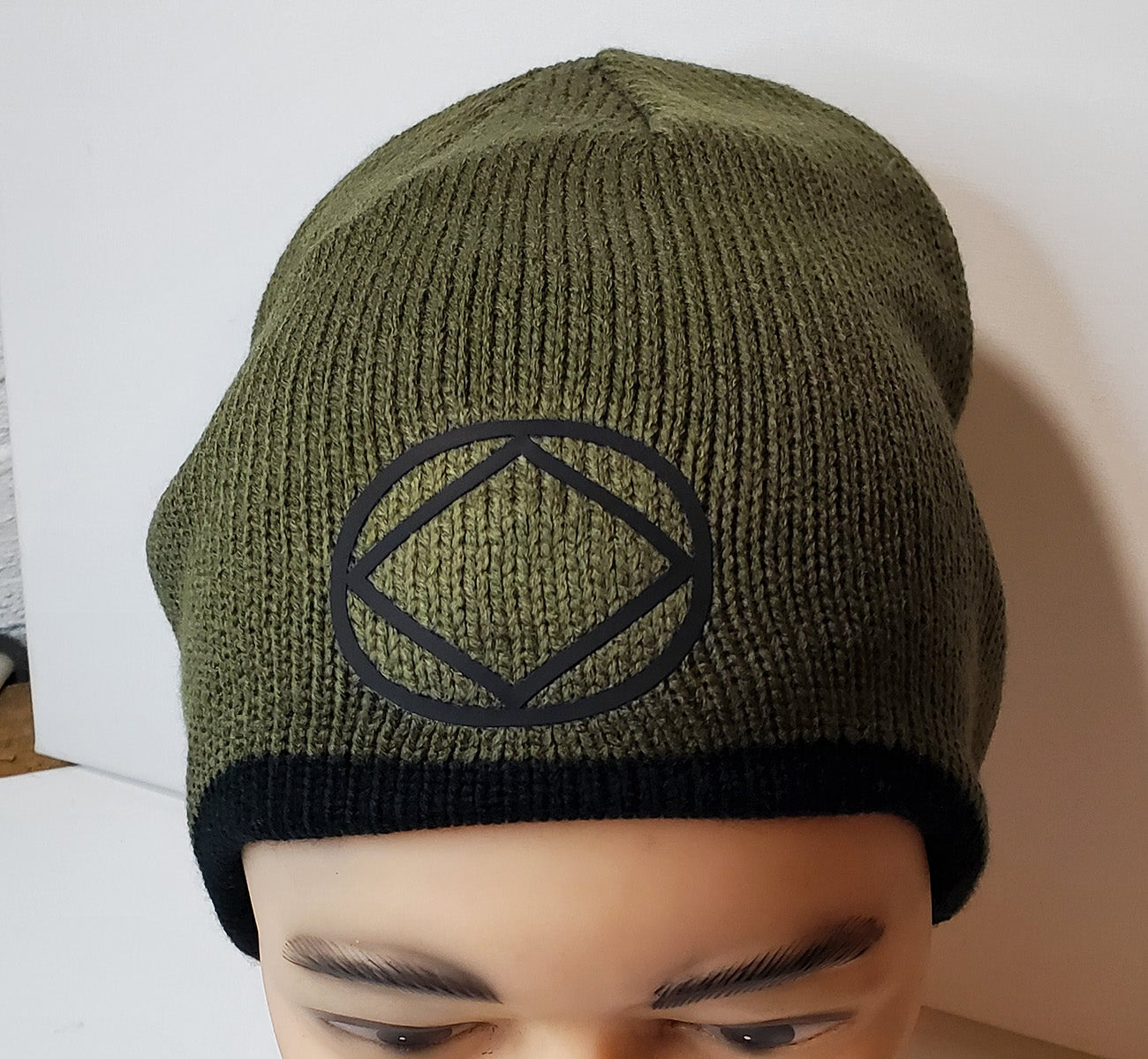 Narcotics Anonymous Winter Beanie, NA Green Beanie With Symbol