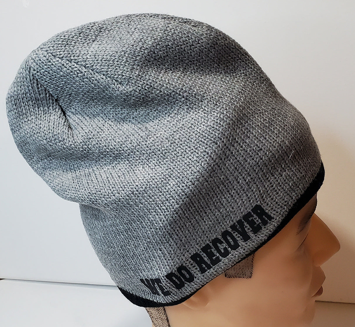 hg beanie - Gray Beanie With NMW & WDR