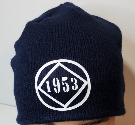 NA - NAVY BLUE BEANIE With Sytle Options 