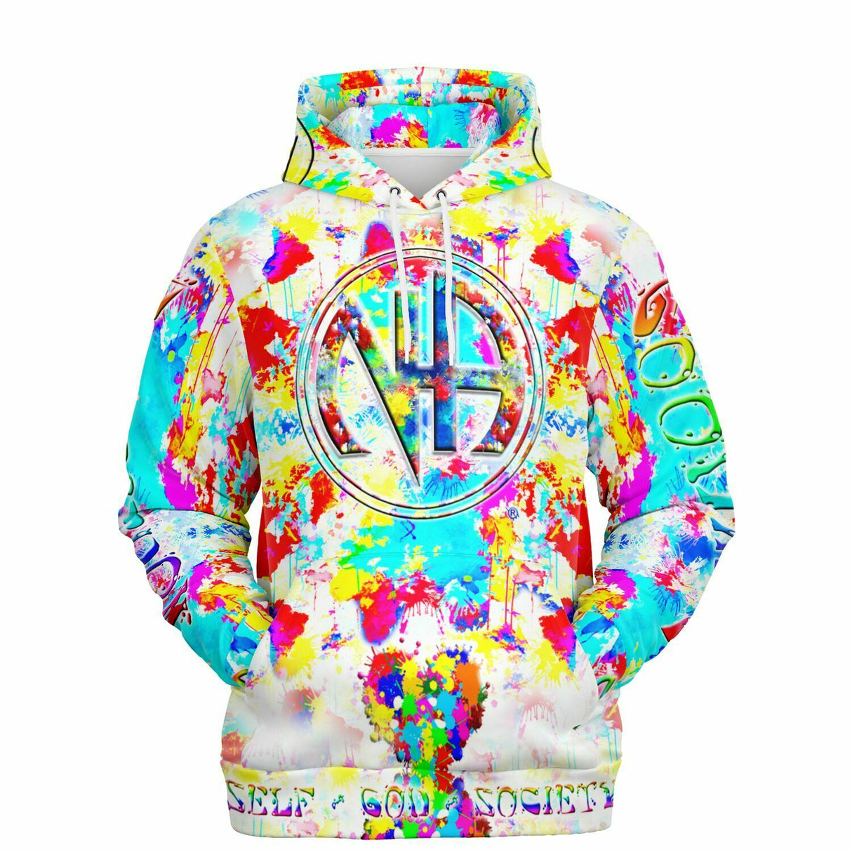 Splattered Symbol AOP Hoodie