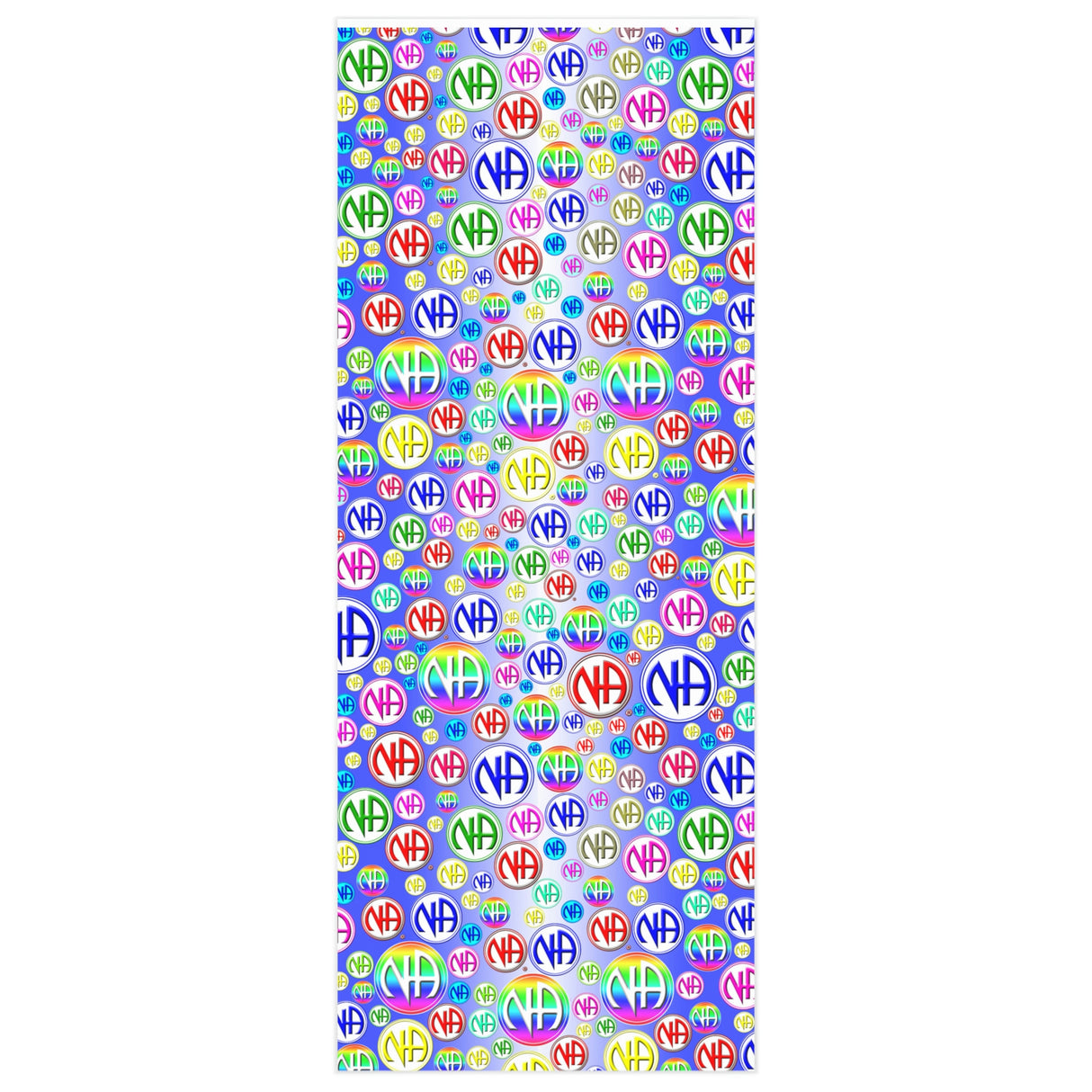 NA Symbol Burst Blue Wrapping Paper