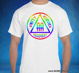 AA - Double AA Rainbow Symbol dtg Tee