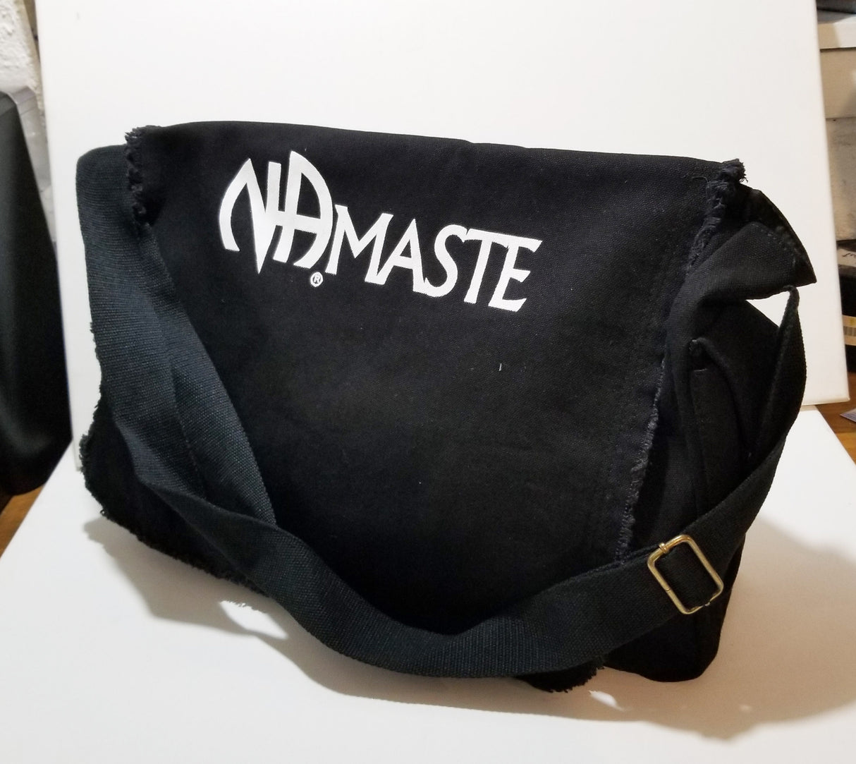 Bag- NAmaste Black Messenger Bag