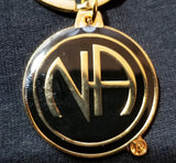 Large Black & Gold NA Symbol Key Chain