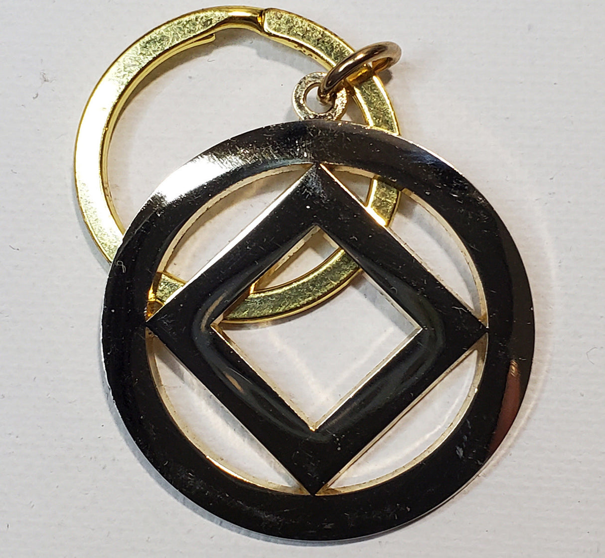 Gold NA Service Symbol Key Chain