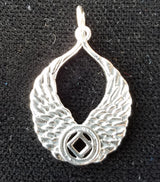 ssj007- Wings With NA Symbol Pendant