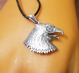 NA SILVER EAGLE WITH SYMBOL PENDANT - nawears